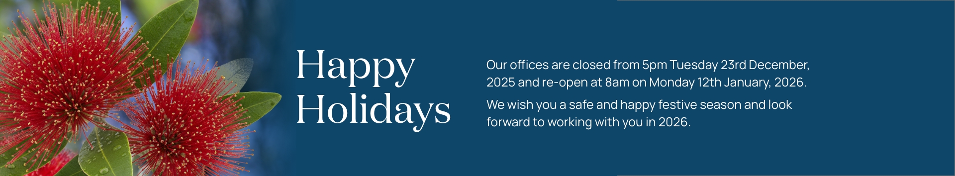 Thomson Wilson holiday hours